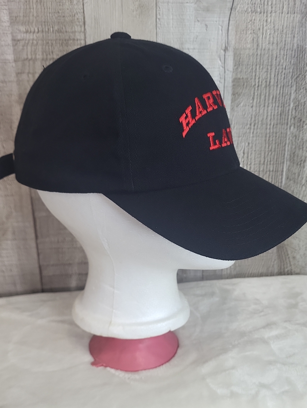 Harvard Law School Embroidered Black Cap. - Picture 4 of 5